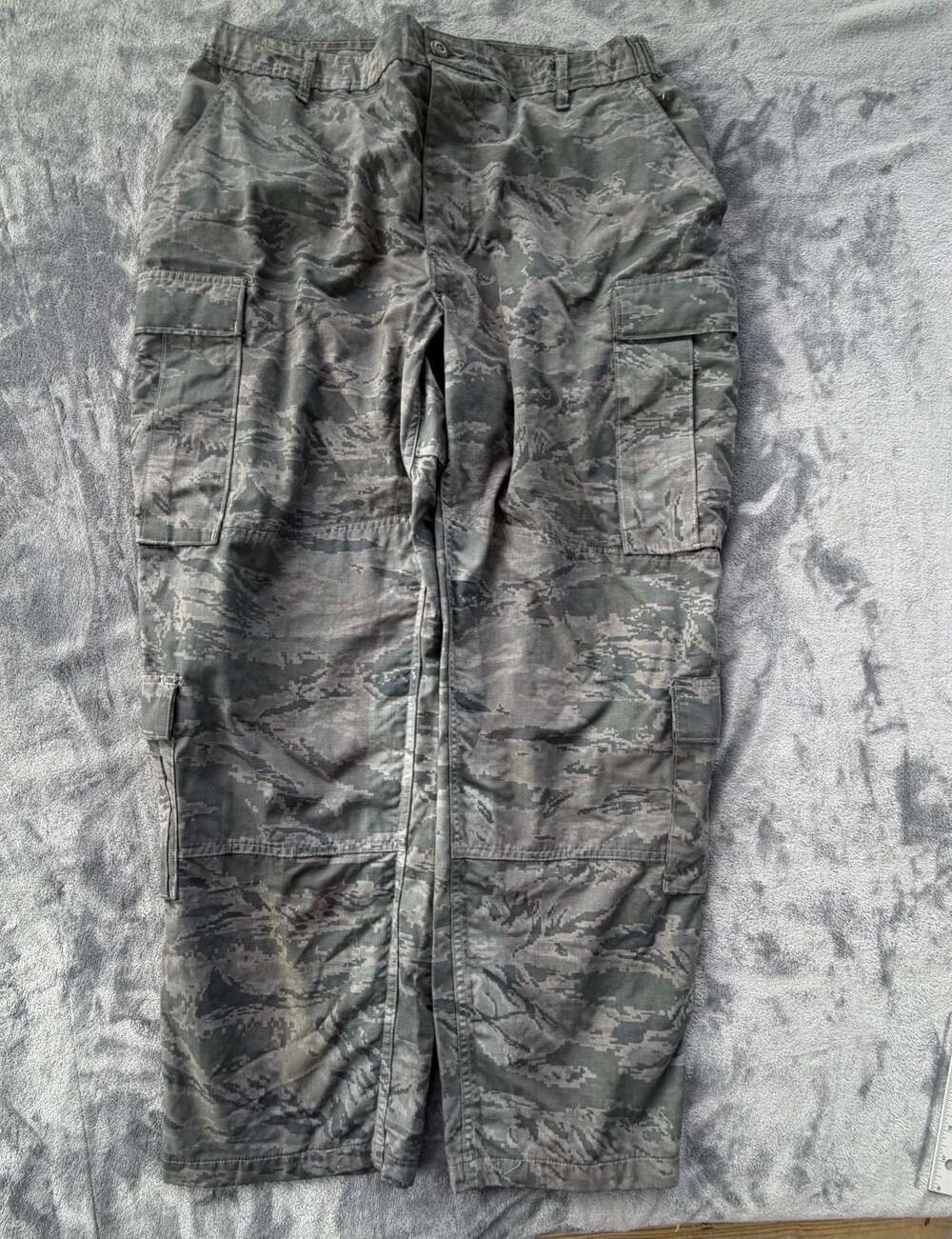 US Air Force ABU Digital Tigerstripe Camo Cargo Utility Combat Pants Y2K